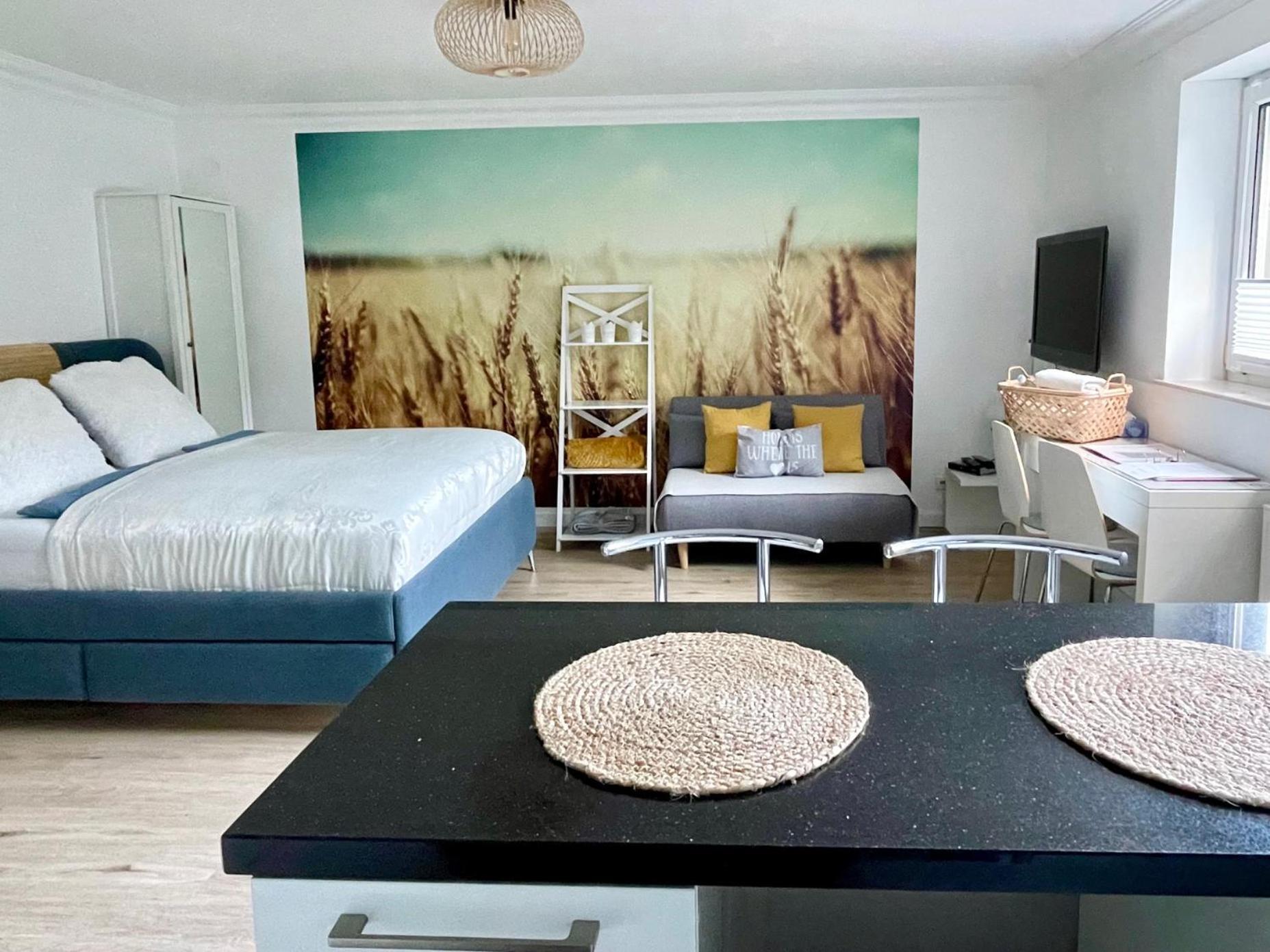 Fewo Studio 'Ein Bett Im Kornfeld', Kueche, 30Qm, Souterrain Welver Luaran gambar